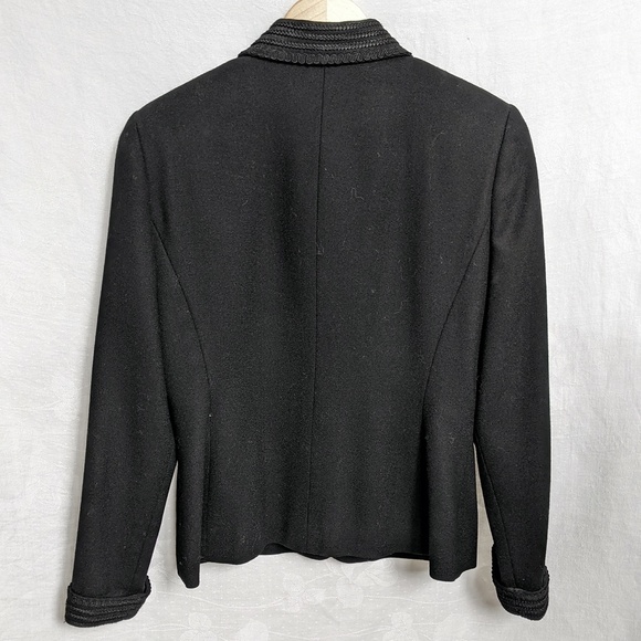 Kasper ASL Black Vintage Wool Blazer - Picture 5 of 15